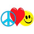Peace Love Happy Face
